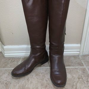 Tall brown boots